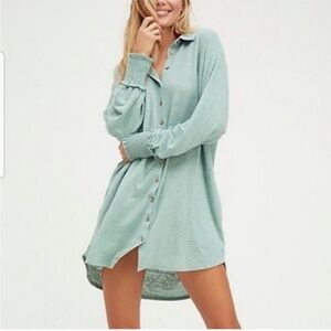 Free People Mint Green Mini Dress